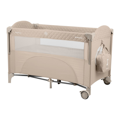 KIKKA BOO ΠΑΡΚΟΚΡΕΒΑΤΟ 2 ΕΠΙΠΕΔΩΝ MILKY WAY BEIGE 2023 31003010111 