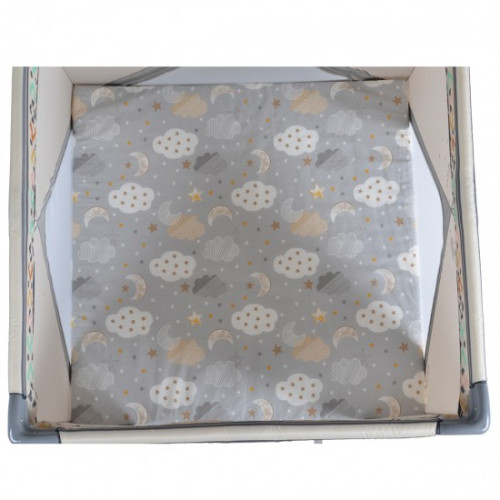 ΣΤΡΩΜΑ ΓΙΑ ΠΑΡΚΟΚΡΕΒΑΤΟ CANGAROO 88X88CM MATRESS COMFORT GREY 3800146248758