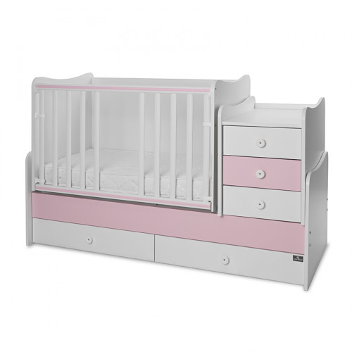 ΠΑΙΔΙΚΟ ΚΡΕΒΑΤΙ ΠΟΛΥΜΟΡΦΙΚΟ MAXI PLUS NEW 70/160 WHITE/ORCHID PINK 10150300038A