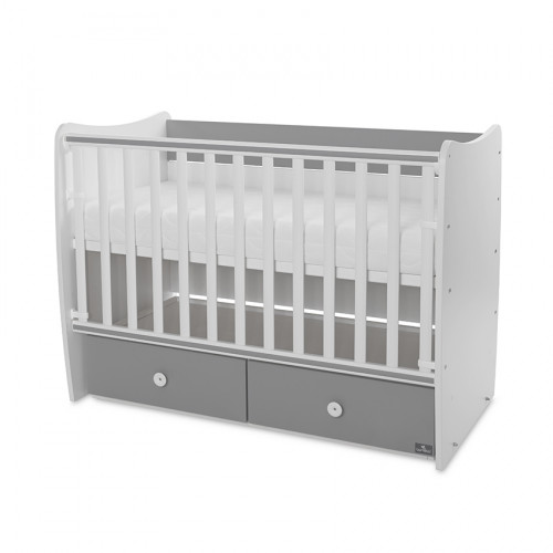 LORELLI ΒΡΕΦΙΚΗ ΚΟΥΝΙΑ ΜΕΤΑΤΡΕΠΟΜΕΝΗ ΣΕ ΚΡΕΒΑΤΙ MATRIX NEW 60/120 WHITE/STONE GREY 10150600041P