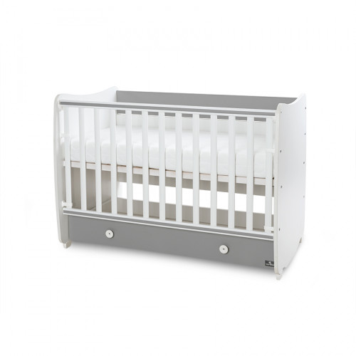 LORELLI ΒΡΕΦΙΚΟ ΚΡΕΒΑΤΙ ΜΕΤΑΤΡΕΠΟΜΕΝΟ DREAM NEW 60/120 WHITE/STONE GREY 10150420041A