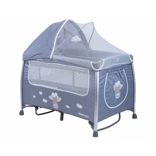 ΠΑΡΚΟΚΡΕΒΑΤΟ 2 ΕΠΙΠΕΔΩΝ KIKKA BOO DREAMY GREY 31003010087 