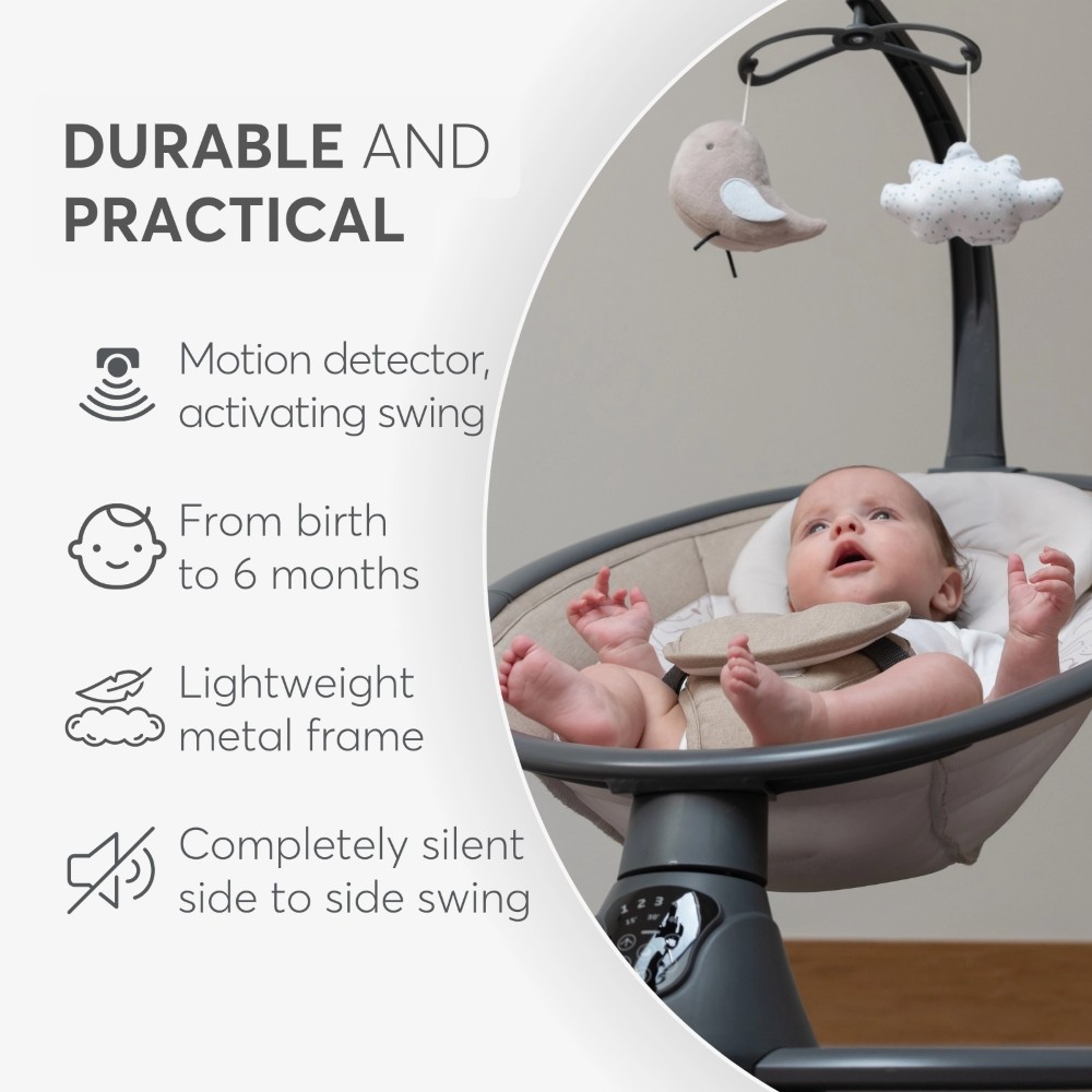 Ηλεκτρική Κούνια Ρηλάξ Kikka boo Twiddle Mint 2024Το Twiddle είναι εδώ με ένα ΝΕΟ σχέδιο! Η κούνια είναι ελαφριά και άνετη και είναι εντελώς αθόρυβη.