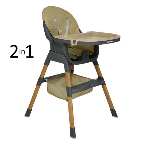 BEBE STARS ΚΑΡΕΚΛΑ ΦΑΓΗΤΟΥ LEAF 2 IN 1 BEIGE 898-182