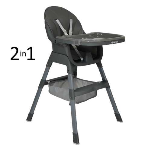 BEBE STARS ΚΑΡΕΚΛΑ ΦΑΓΗΤΟΥ LEAF 2 IN 1 GREY 898-186