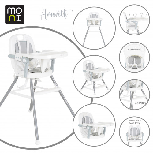 MONI ΚΑΡΕΚΛΑ ΦΑΓΗΤΟΥ 3 ΣΕ 1 AMARETTI GREY 3801005151363