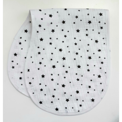ΠΑΝΑΚΙ ΩΜΟΥ ΔΙΠΛΗΣ ΟΨΗΣ BABY OLIVER MUSLIN BLACK & WHITE 46-6746/375