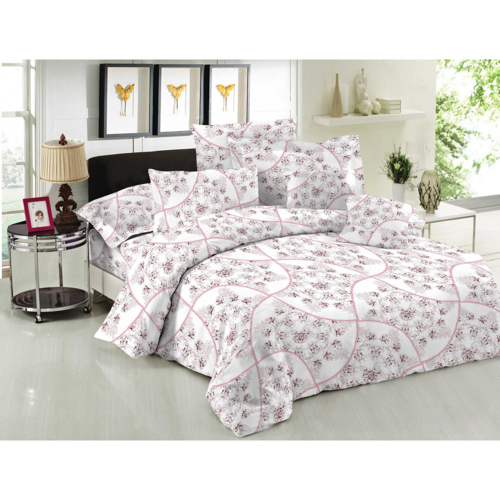 Η φωτογραφία δείχνει Brand ΚΟΜΒΟΣLine COTTON LINE PRINTEDΣχέδιο     ROSELLAΧρώμα PinkΜέγεθος   50×70Σύνθεση    50% Cotton – 50% Polyester