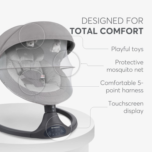 KIKKA BOO ΗΛΕΚΤΡΙΚΟ ΡΗΛΑΞ SIDE TO SIDE CODIE 2025 LIGHT GREY 31005010093