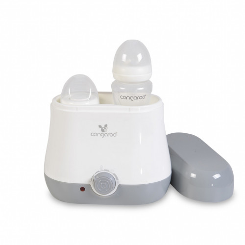 ΔΙΠΛΟΣ ΘΕΡΜΑΝΤΗΡΑΣ ΜΠΙΜΠΕΡΟ KAΙ ΦΑΓΗΤΟΥ CANGAROO BABYDUO GREY 3800146265694
