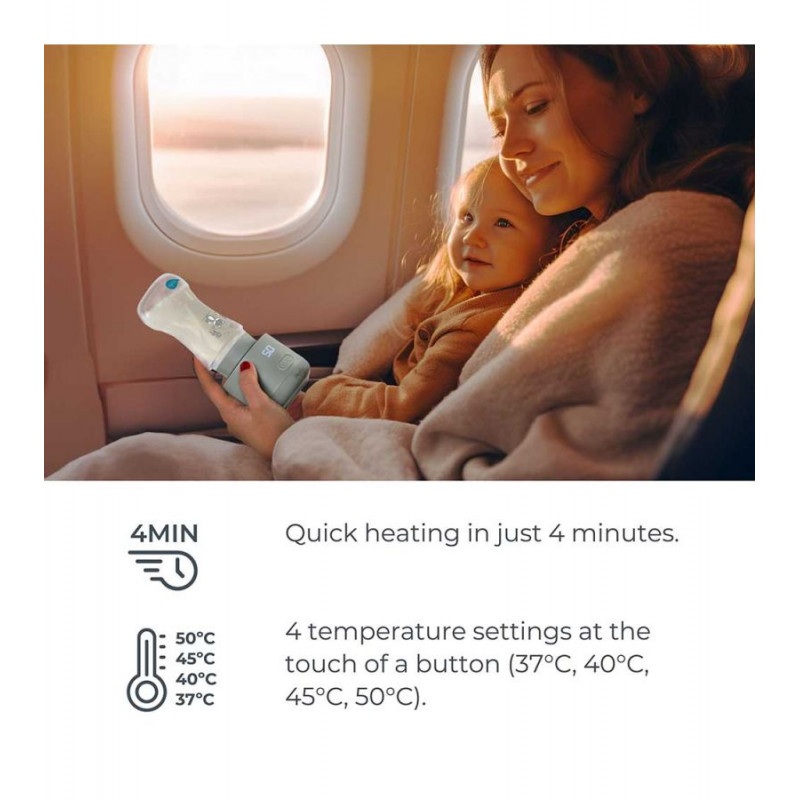 Φορητός Θερμαντήρας μπιμπερό NUVITA Universal 1162 NU-ALSC0013Κατάλληλος για θέρμανση μητρικού γάλακτος, νερού ή σκόνη φόρμουλας όπου κι αν βρίσκεστε.