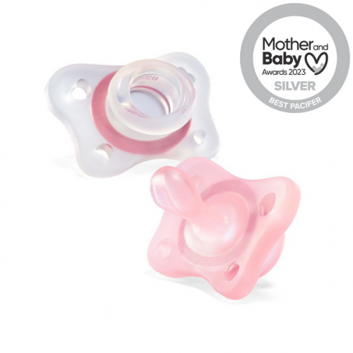 ΠΙΠΙΛΑ ΟΛΟ ΣΙΛΙΚΟΝΗ CHICCO PHYSIO MINI SOFT ΡΟΖ 2-6Μ 2ΤΕΜ C60-73231-11