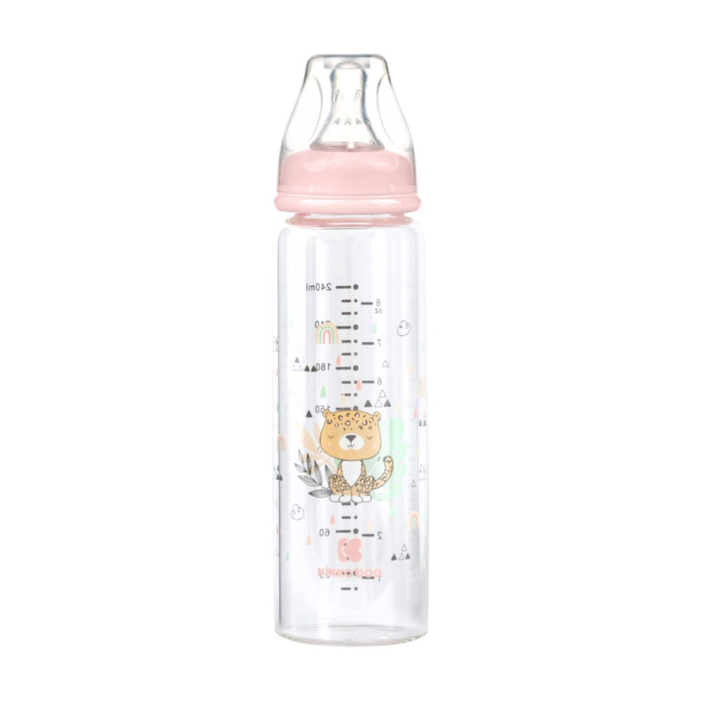 KIKKA BOO ΓΥΑΛΙΝΟ ΜΠΙΜΠΕΡΟ 240ml SAVANNA PINK.