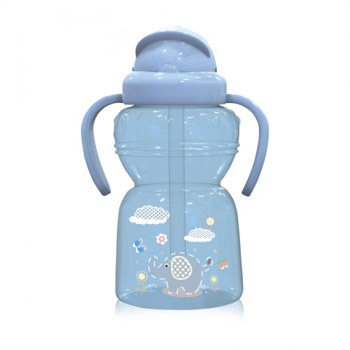 LORELLI SPORT SIPPER ΠΛΑΣΤΙΚΟ ΚΥΠΕΛΛΟ ΜΕ ΚΑΛΑΜΑΚΙ ΚΑΙ ΧΕΡΟΥΛΙΑ ANIMALS 325ML MOONLIGHT BLUE 10200770001