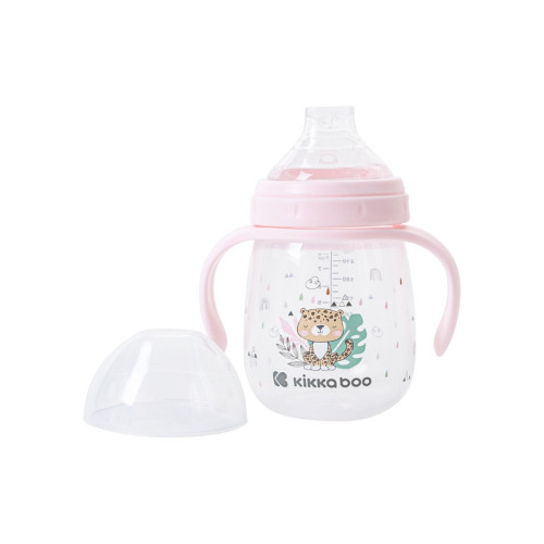 KIKKA BOO ΜΠΙΜΠΕΡΟ ΜΕ ΣΤΟΜΙΟ ΣΙΛΙΚΟΝΗΣ 240ML SAVANNA PINK 31302030061