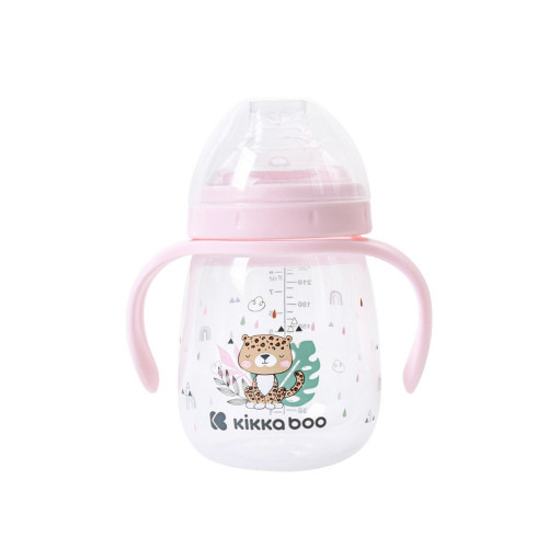 KIKKA BOO ΜΠΙΜΠΕΡΟ ΜΕ ΣΤΟΜΙΟ ΣΙΛΙΚΟΝΗΣ 240ML SAVANNA PINK 31302030061