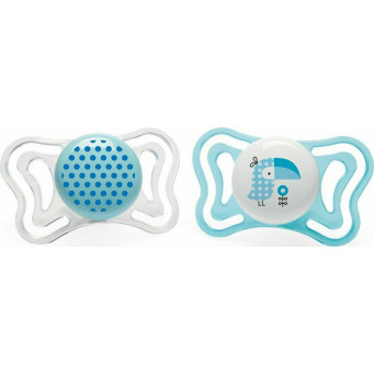 ΟΡΘΟΔΟΝΤΙΚΗ ΠΙΠΙΛΑ ΣΙΛΙΚΟΝΗΣ CHICCO PHYSIO FORMA LIGHT 2-6M 2 TEM C10-71031-21-BLUE TUCAN