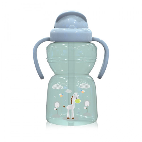 LORELLI SPORT SIPPER ΠΛΑΣΤΙΚΟ ΚΥΠΕΛΛΟ ΜΕ ΚΑΛΑΜΑΚΙ ΚΑΙ ΧΕΡΟΥΛΙΑ ANIMALS 325ML GREEN 10200770004