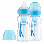 Η φωτογραφία δείχνει Μπιμπερό Πλαστικό με Φαρδύ Λαιμό Options+Εργονομικά σχεδιασμένο μπιμπερό με φαρδύ λαιμό, που μέσω της καινοτομίας της διέλευσης του αέρα εξασφαλίζει μοναδικά πλεονεκτήματα στο τάισμα.