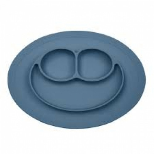 Ezpz Εκπαιδευτικό πιάτο 12+ μηνών Happy Mini Mat - Indigo MM-I2159U