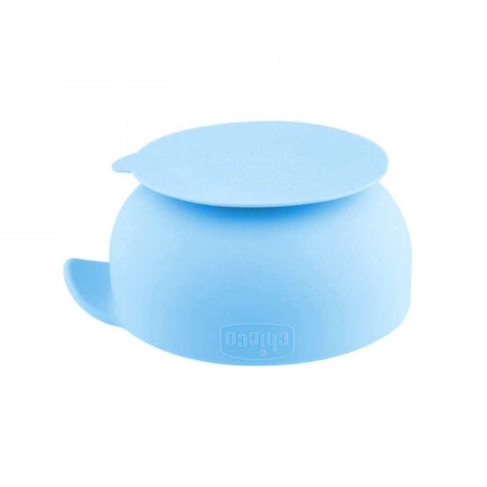 Chicco Μπολ Σιλικόνης με Βεντούζα Ροζ 6m+Ιδανικό για παχύρευστα φαγητά.