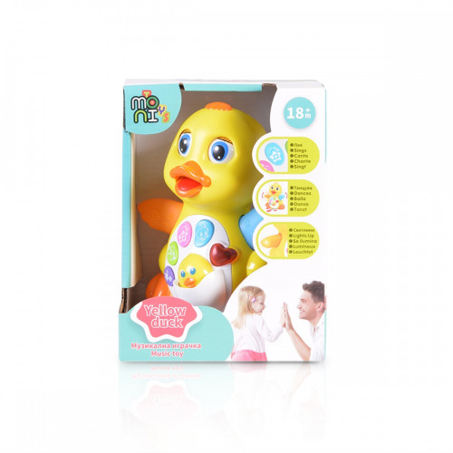 ΜΟΥΣΙΚΟ ΠΑΙΧΝΙΔΙ MONI CANGAROO 808 MUSIC TOY YELLOW DUCK 3800146258474