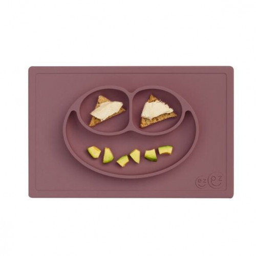 Ezpz: Εκπαιδευτικό πιάτο 24+ μηνών Happy Mat - Mauve HM-M4985U