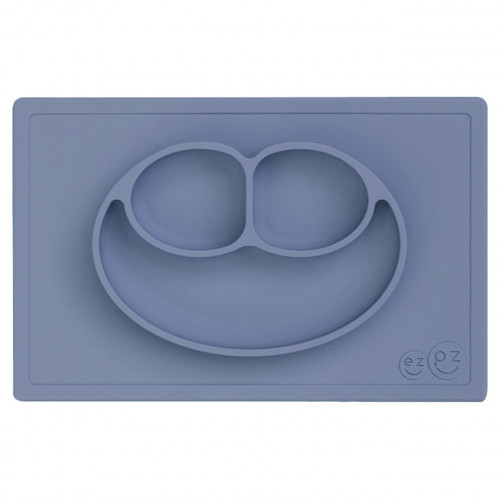 Ezpz: Εκπαιδευτικό πιάτο 24+ μηνών Happy Mat - Indigo HM-I2159U