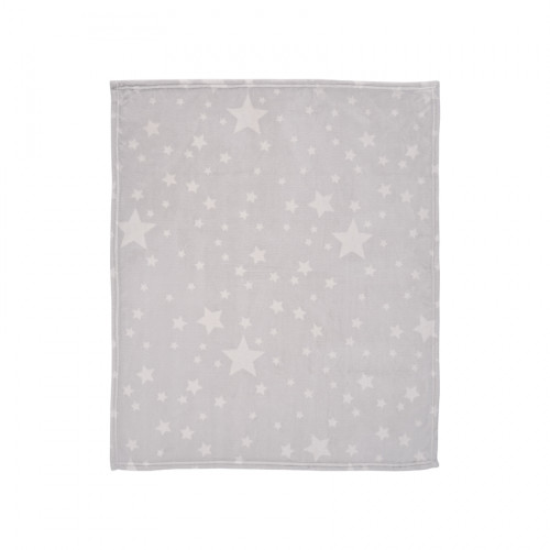 ΒΡΕΦΙΚΗ ΚΟΥΒΕΡΤΑ ΑΓΚΑΛΙΑΣ LORELLI CORAL FLEECE 85/100 CM GREY STARS 10340032402