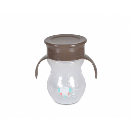 ΚΥΠΕΛΛΟ 360° ΜΕ ΛΑΒΕΣ CANGAROO MAGIC CUP 270ml BROWN 3800146266820