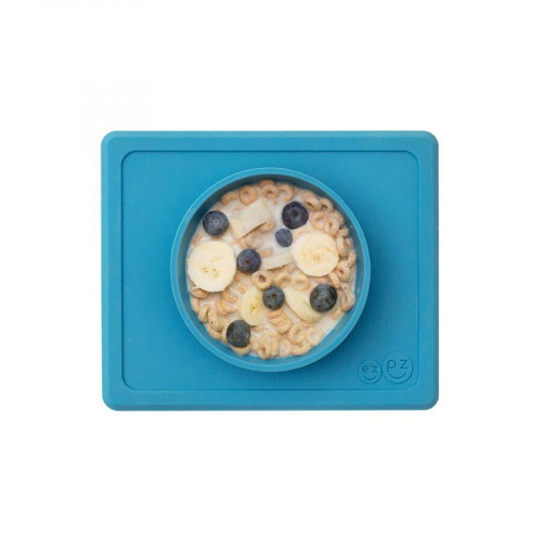 Ezpz: Εκπαιδευτικό μπολ 12+ μηνών Mini Bowl - Blue MB-B7709U