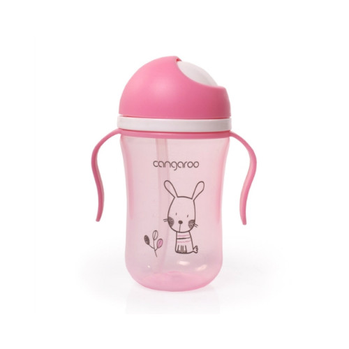 ΒΡΕΦΙΚΟ ΕΚΠΑΙΔΕΥΤΙΚΟ ΠΟΤΗΡΑΚΙ CANGAROO 300ML BUNNY PINK 3800146263423
