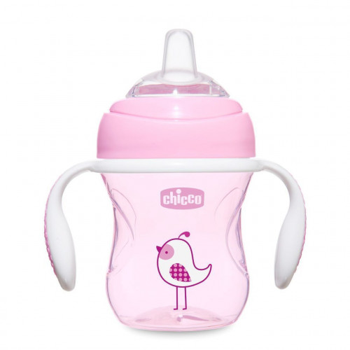 Chicco Εκπαιδευτικό Κύπελλο Ροζ 4m 200ml F04-06911-10-01-BIRD
