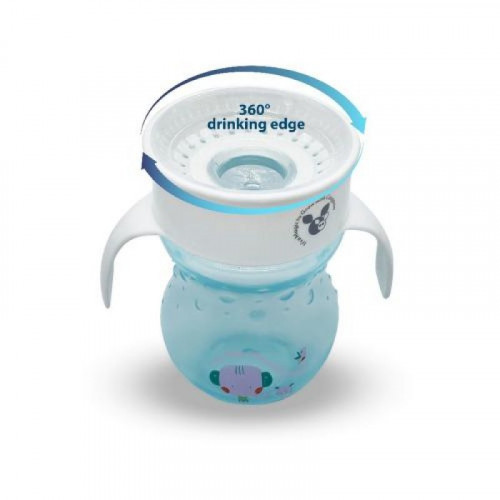 ΚΥΠΕΛΛΟ 360° ΜΕ ΛΑΒΕΣ CANGAROO MAGIC CUP 270ml BLUE 3800146265304