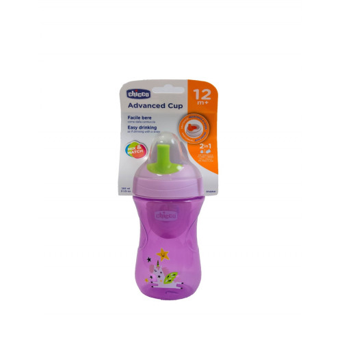 ΚΥΠΕΛΛΟ ΑΝΑΠΤΥΞΗΣ CHICCO ADVANCED CUP ΡΟΖ 12m+ 266mL F04-06941-10-01-PURPLE UNICORN