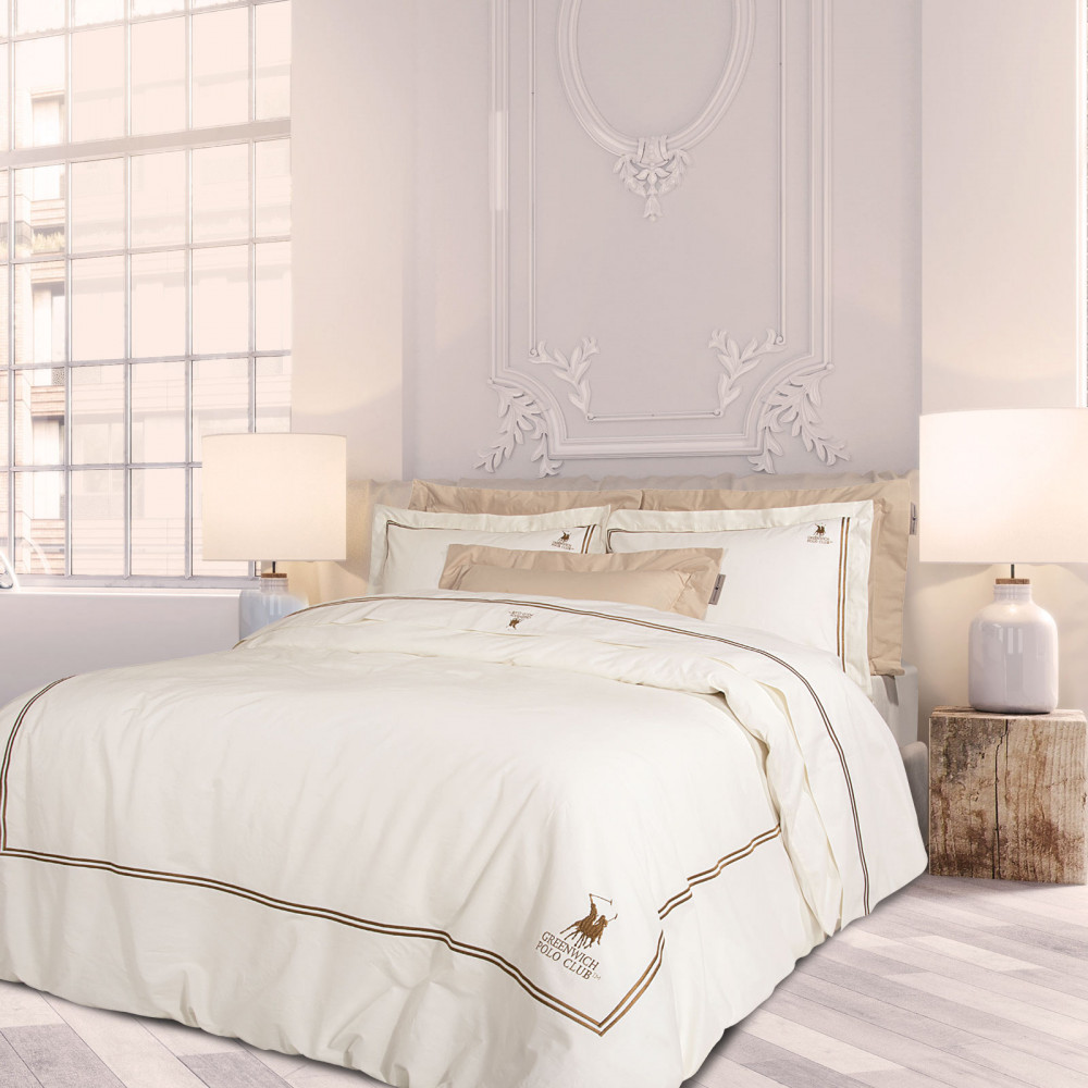 Σετ παπλωματοθήκη Greenwich Polo Club με κέντημα της σειράς Premium.