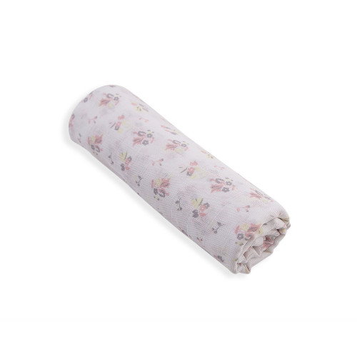 ΠΑΝΑ ΑΓΚΑΛΙΑΣ - KIKKA BOO MUSLIN BLANKET 90/90cm FLOWERS 41120000007