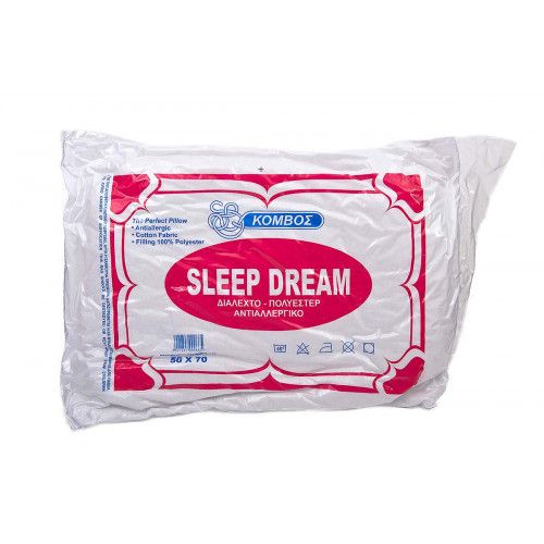 Μαξιλάρι Ύπνου Compressed Line Cotton 50% - Polyester 50% 550gr 45x65 Μαλακό