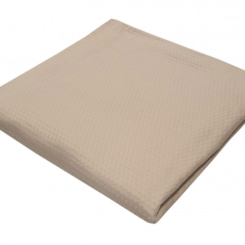 Κουβέρτα Πικέ Le Blanc Sanforized Cotton 100% Υπέρδιπλη 240x260 Beige
