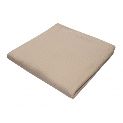 Κουβέρτα Πικέ Le Blanc Sanforized Cotton 100% Υπέρδιπλη 240x260 Beige