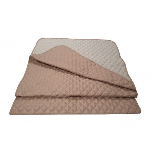 Runner  Microfiber ULTRASONIC 70gr/m2 ΜΕ ΡΕΛΙ ΜΠΕΖ - ΜΠΕΖ ΑΝΟΙΧΤΟ Υπέρδιπλο 72Χ240