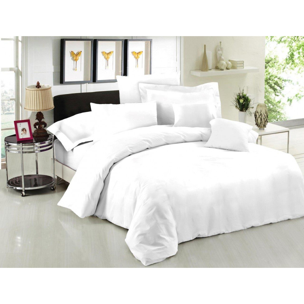 Η φωτογραφία δείχνει 1 σεντόνι μονόχρωμο 170x270 - ΟΙ ΔΙΑΣΤΑΣΕΙΣ ΕΊΝΑΙ ΠΡΟ ΡΑΦΗΣΧρώμα: WhiteΣύνθεση: 50% Cotton - 50% Polyester