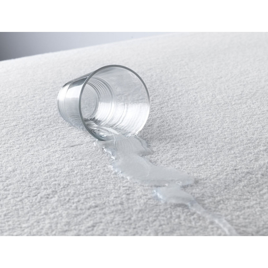 1 επίστρωμα αδιάβροχο μονό 90x200+30 με περιμετρική φούστα