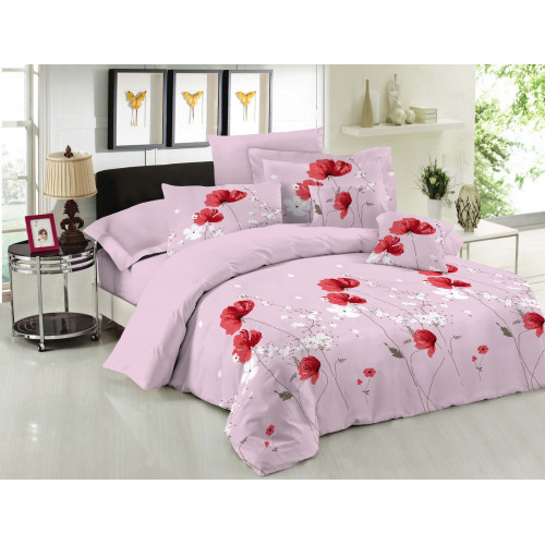 Σετ Σεντόνια Le Blanc Premium Cotton 100% Anemone Pink Υπέρδιπλα με λάστιχο 160x200+33