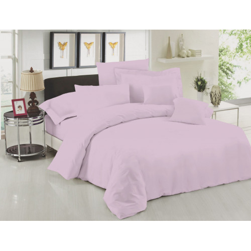 Σετ Σεντόνια Le Blanc Premium Cotton 100% Light Lilac Υπέρδιπλα 240x270