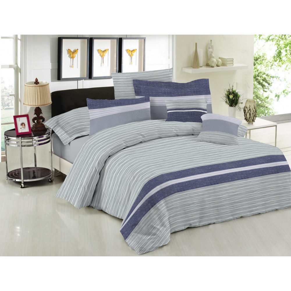 1 πάπλωμα εμπριμε υπέρδιπλο 220x240 και 2 μαξιλαροθήκες φάκελος εμπριμέ