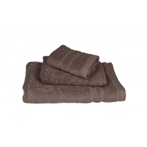 Πετσέτα ΚΟΜΒΟΣ Πεννιέ 500γρ/μ2 Καφέ Σώματος 75x145
