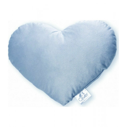 Baby Oliver Μαξιλάρι Διακ/κο Καρδιά Βελουτέ Σιέλ 36χ31