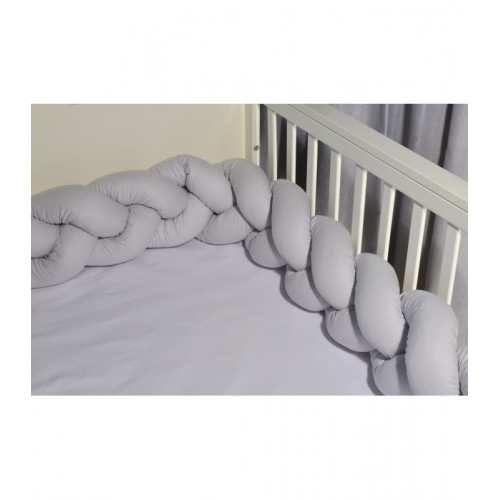 Baby Oliver des 315 πλεξούδα Γκρι τριπλή Βαμβακερή 20 μ χ 200 εκ.