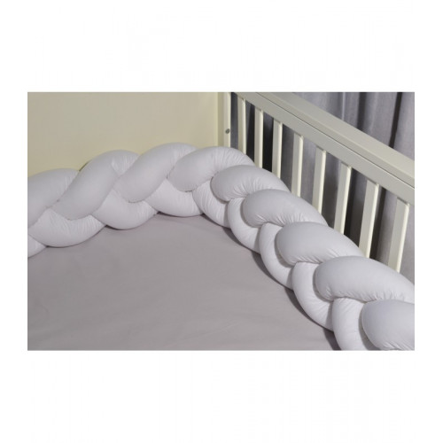 Baby Oliver des 310 πλεξούδα Λευκή τριπλή Βαμβακερή 20 μ χ 200 εκ.